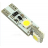 LED AUTO ŽIAROVKA 4SMD 5050 CANBUS-RESISTOR, T10 X