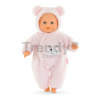 Bábika Bébé Calin Loving Teddy Bear Mon Premier Poupon Corolle s modrými klipkajúcimi očami a 2 doplnky 30 cm od 18 mes