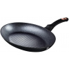 BERLINGERHAUS Panvica na ryby a steaky s mramorovým povrchom 35 cm Black Rose Collection (BH-7149)
