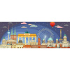 RAVENSBURGER Panoramatické puzzle Berlín v noci 1000 dielikov