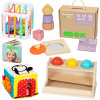 TOOKY TOY Box XXL Montessori vzdelávacia krabica 5v1 senzorická 11-12 mesiacov