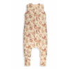 Sleepee Celoročný spací vak s nohavicami Vintage Animals Almond/Cream Variant: M