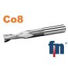 Stopková fréza 3x8mm pre drážky pier dlhá nesúmerná 2BR. HSS Co8 221408.030