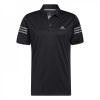 adidas 3 Stripe pánske polo tričko Black XS