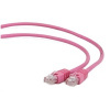 GEMBIRD kabel patchcord Cat5e UTP 0,5m, růžový PP12-0.5M/RO