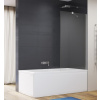 SANSWISS EASY STR4P6B 120cm pevná vaňová zástena, profil chróm, sklo číre, STR4P6B1205007