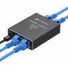 Adaptér rozdeľovač mini Switch splitter LAN Ethernet RJ45 3xRJ45 1000M 1GB