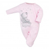 Dojčenský overal s čiapočkou Koala Angel ružový - 50, Ružová