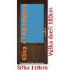 Soft Vchodové plastové dvere 2/3 sklo 110x180 cm - Akce!