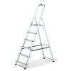 Jednostranný hliníkový rebrík 6 schodov HOME + hák (max.125 kg)