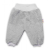 Baby Nellys Dojčenské chlupáčkové tepláčky Cute Bunny - sivé, veľ. 62 Baby Nellys