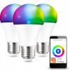 Žiarovka, žiarivka - 3x LED žiarovka E27 13W RGB WiFi TUYA SMART LIFE (3x LED žiarovka E27 13W RGB WiFi TUYA SMART LIFE)