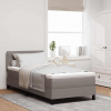 zahrada-XL Posteľ boxspring s matracom Sivohnedá 80 x 200 cm látka 3338570