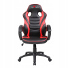Herné kreslo Red Fighter C6 umelá koža čierno-červené