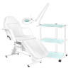 activeshop 202 základné kozmetické kreslo + 1040 kozmetický stolík + s5 led lupa