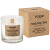 Sviečka v skle drevený knôt aróma Ylang ylang Rose