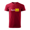 Sablio Tričko s potlačou Gymhub - červené 4XL