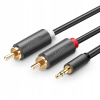 Kábel Ugreen AV102 minijack (3,5 mm) - 2x RCA (cinch) 1 m
