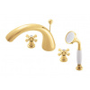 MORAVA RETRO - 5-otvorová vaňová batéria, zlatá lesklá MK369.0SZ, RAV Slezák Farba: GOLD - lesklý, Rozmer: 3,8