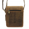 Nordee MSD-02 GM10 HUNTER hnedá kožená pánska bočná taška cez rameno 16 x 19 x 8 cm