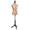 Dámska krajčírska/aranžérska busta/figurína, hnedá, juta - Hnedá - 61788-16705