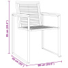 vidaXL 7-dielny záhradný jedálenský set Masívne drevo akácie, vidaXL Vonkajší jedálenský stôl 180x90x75 cm Masívne drevo akácie - Hnedá - 277660-294399