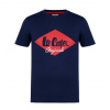 Lee Cooper Logo Pánske Tričko Tmavo Modré