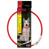 Dog Fantasy obojok LED nylon červený 65 cm
