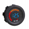 Montážny automobilový voltmeter + LED indikátor