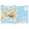 Asie reliéf a povrch 1:42 500 000 nástěnná mapa