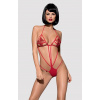 Dámske body OBSESSIVE Luiza teddy čierna S/M