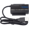 PremiumCord USB 2.0 - IDE + SATA adapter s kabelem a přídavným zdrojem ku2ides
