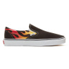 VANS FLAME CLASSIC SLIP-ON SHOES (Flame) Black/Black/True White - 44