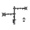 GEMBIRD Gembird MA-D2-03 Nastaviteľné stolové rameno pre dvojitý monitor 17”-32” čierne