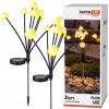 Solárna lampa na zapichnutie SuperLED biela 70 cm 2 ks