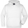 James & Nicholson | JN 47K, Detská mikina s kapucňou, biela, L