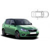 Slnečné clony na okná - SKODA Fabia II. (2007-2014) - Len na bočné stahovacie sklá