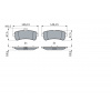BOSCH Sada brzdových destiček, kotoučová brzda 0 986 494 764
