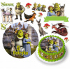 DIGITÁLNA TLAČ Opłatek na tort SHREK FIONA OSLÍK POSTAVY + TEXT ZADARMO 1