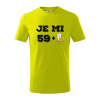 Je mi 60 pivo - Tričko detské bavlnené - 122 cm/6 rokov ( Limetková )