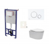 Swiss aqua technologies Cenově zvýhodněný závěsný WC set SAT do lehkých stěn / předstěnová montáž+ WC SAT Brevis SIKOSSBR76K