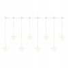 Emos DCGW02 Lighting LED vianočný záves hviezdy 45x84 cm vonkajší aj vnútorný teplá biela