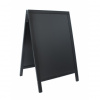 SECURIT A - tabuľa 55 x 85 cm Duplo - čierna SBD-BL-85