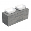 Swiss aqua technologies Koupelnová skříňka pod umyvadlo s deskou SAT Cube Way 120x47,5x46 cm beton mat CUBE461203BESAT45