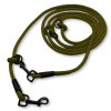 VÝPRODEJ: Přepínací nastavitelné vodítko 8mm, 2 metry, karabiny 53 mm, khaki zelené