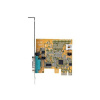 StarTech.com PCI Express Serial Card, PCIe to RS232 (DB9) Serial Interface Card, PC Serial Card with 16C1050 UART, Standard or Low Profile Brackets, COM Retention, For Windows & Linux - PCIe to DB9 Ca