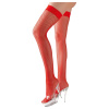 Cottelli LEGWEAR Síťové punčochy červené