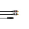 Kabel SKC-60 Jack 3,5 stereo - 2x RCA, 6 m