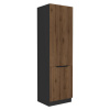 Tempo Kondela Vysoká skrinka, orech okapi/čierna, MENZO 60 DK-210 2F