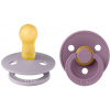 BIBS Colour cumlíky z prírodného kaučuku 2ks - veľkosť 1 - Fossil Grey / Mauve